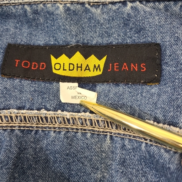 Todd Oldham Vintage Y2K 90s Light Denim Jean Jacket Size Large - Picture 6 of 8